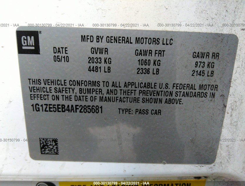 1G1ZE5EB4AF285681