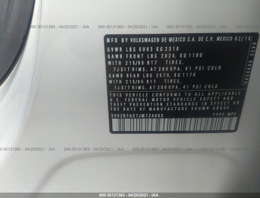 3VV2B7AX7JM124063