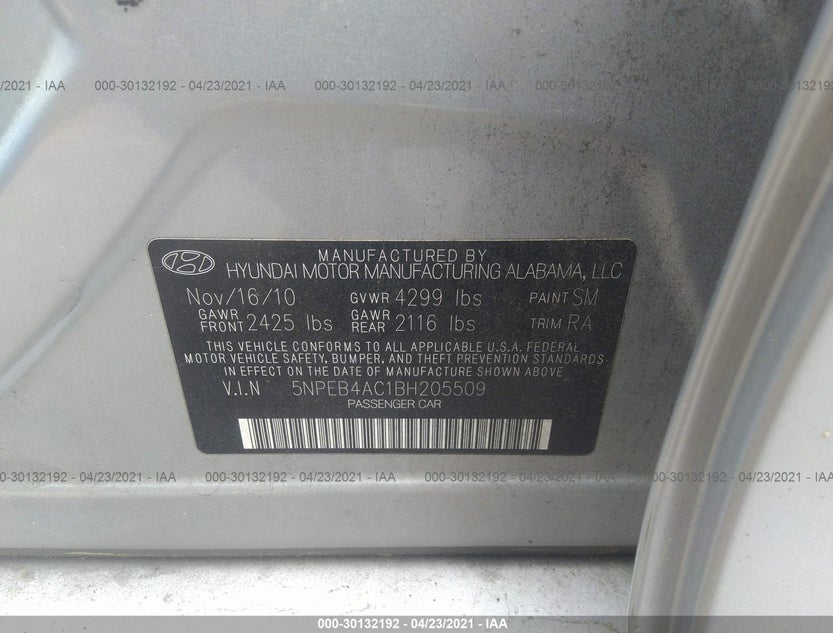 5NPEB4AC1BH205509