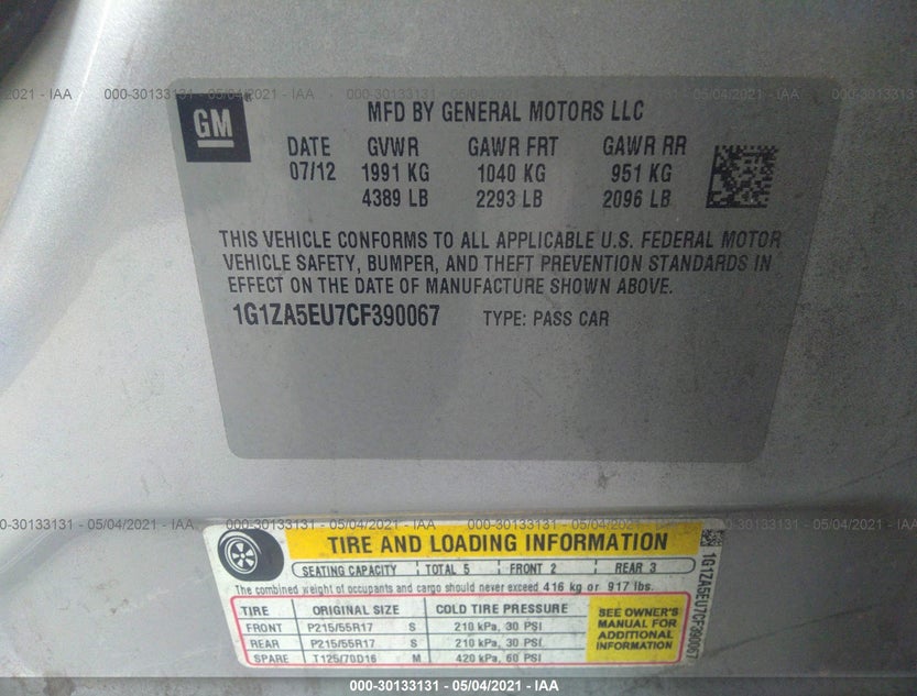1G1ZA5EU7CF390067