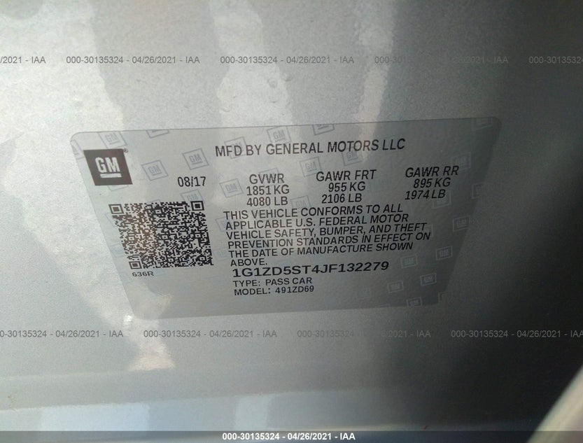 1G1ZD5ST4JF132279