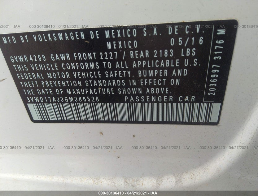 3VWD17AJ3GM386528