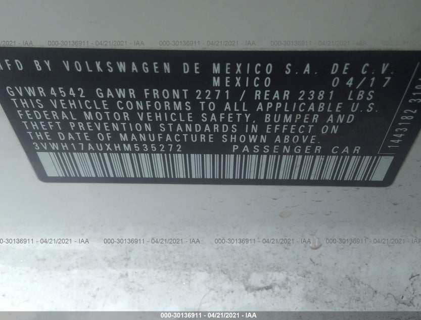 3VWH17AUXHM535272