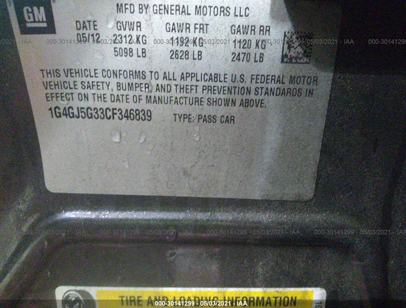1G4GJ5G33CF346839