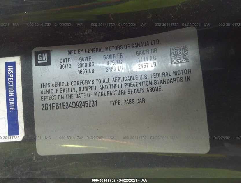 2G1FB1E34D9245031