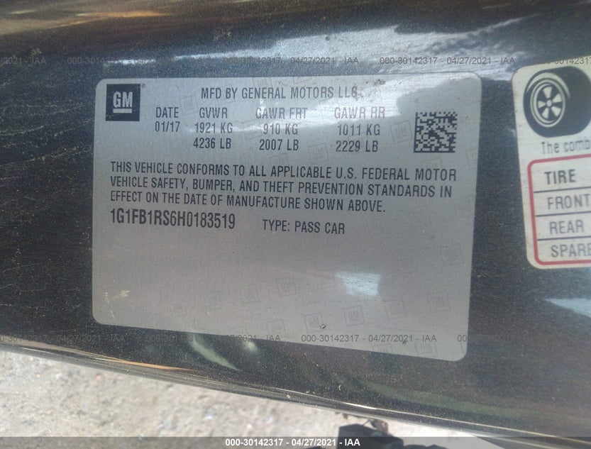 1G1FB1RS6H0183519