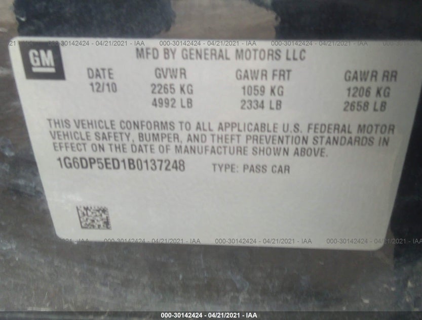 1G6DP5ED1B0137248