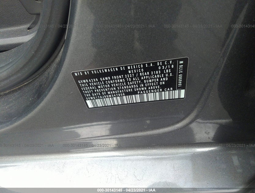 3VWD17AJ8GM347806