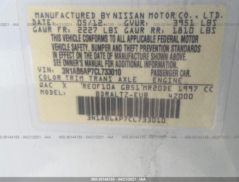 3N1AB6AP7CL733010