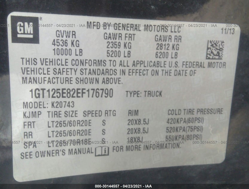 1GT125E82EF176790