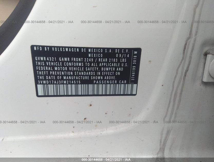 3VWD17AJ3FM214515