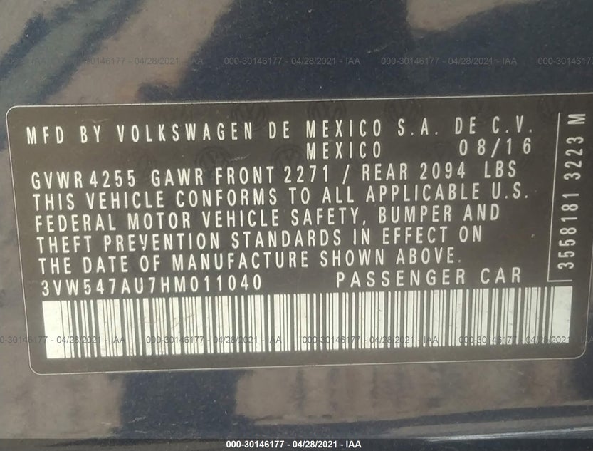 3VW547AU7HM011040