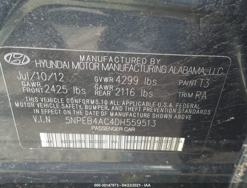 5NPEB4AC4DH559513