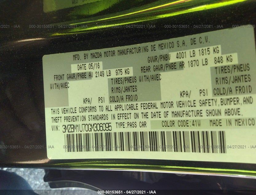 3MZBM1U70GM306095