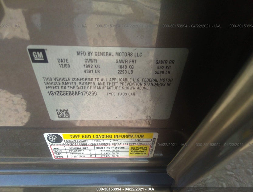 1G1ZC5EB8AF179269