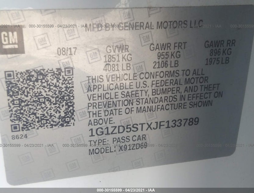 1G1ZD5STXJF133789