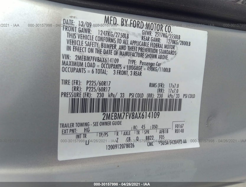 2MEBM7FV8AX614109