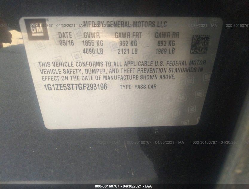 1G1ZE5ST7GF293196
