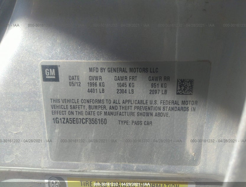 1G1ZA5E07CF356160