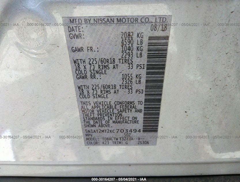 5N1AT2MT2KC703494