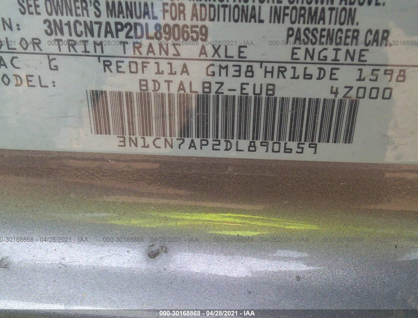 3N1CN7AP2DL890659