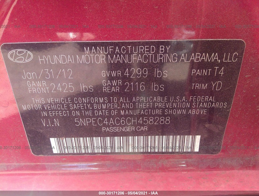 5NPEC4AC6CH458288
