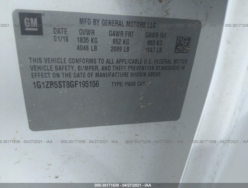 1G1ZB5ST8GF195156