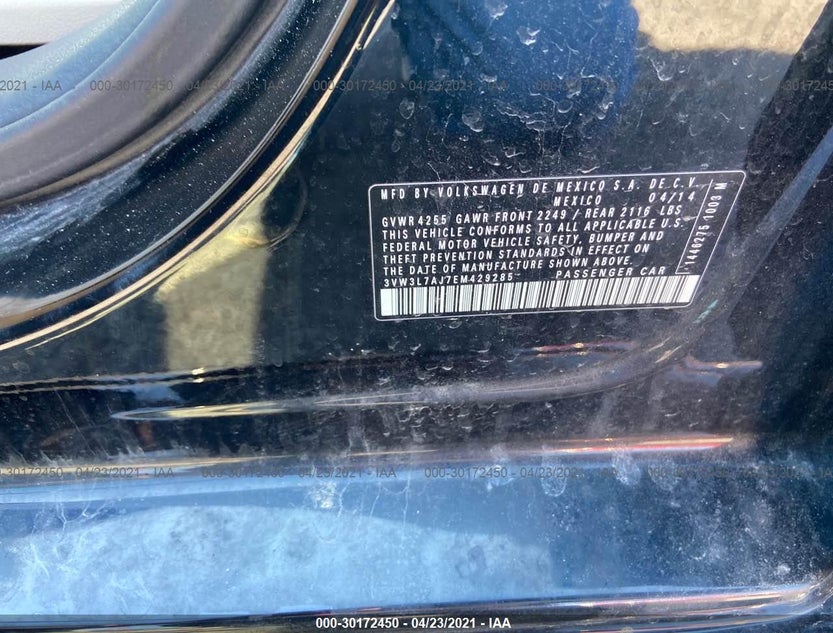 3VW3L7AJ7EM429285