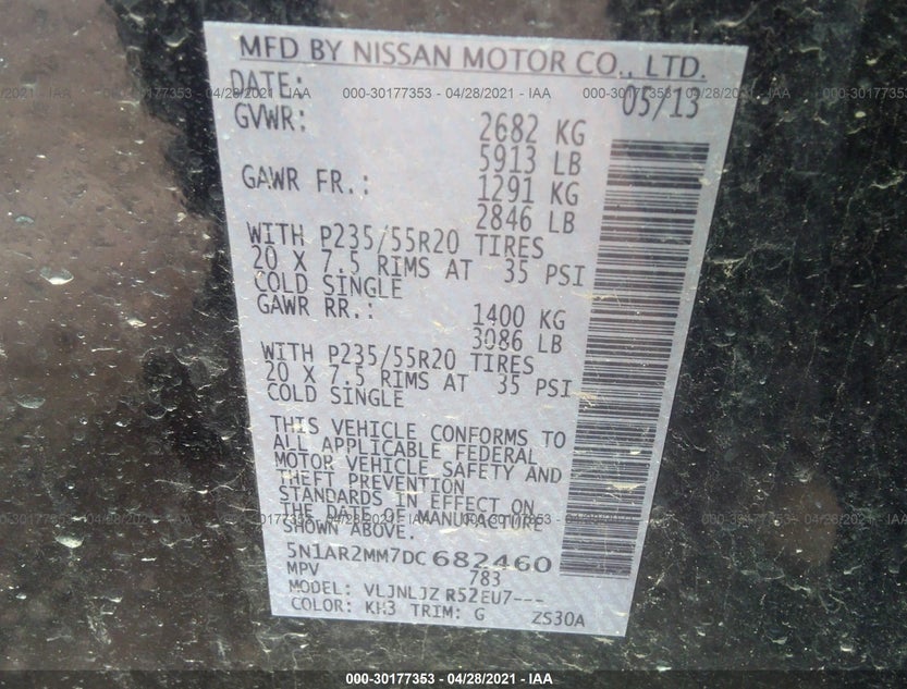 5N1AR2MM7DC682460