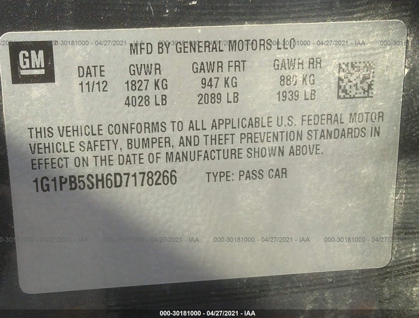 1G1PB5SH6D7178266
