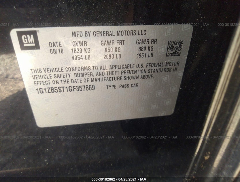 1G1ZB5ST1GF357869