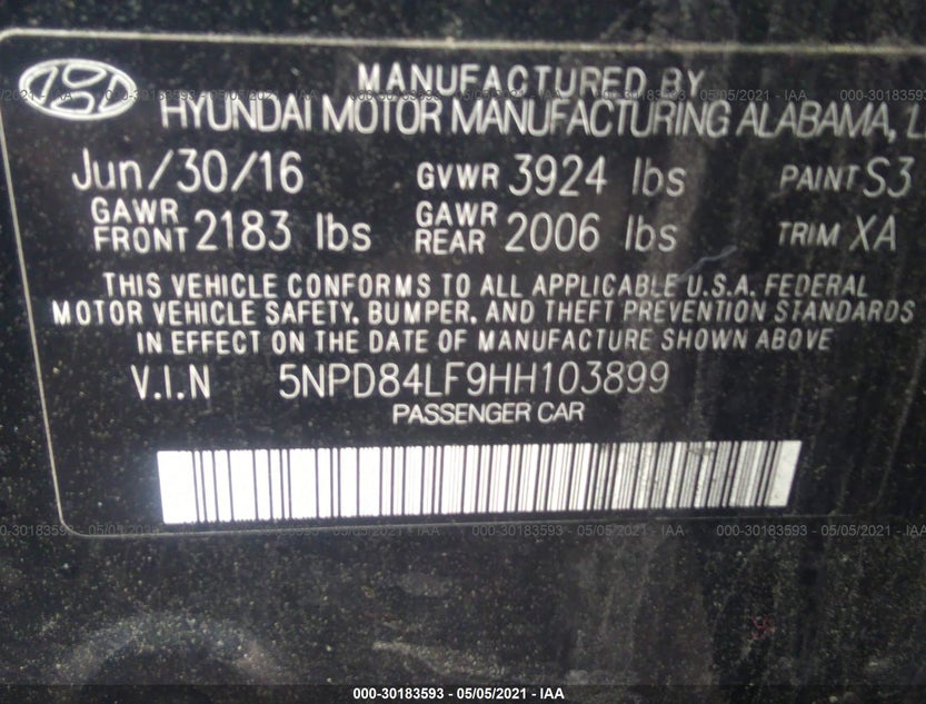 5NPD84LF9HH103899
