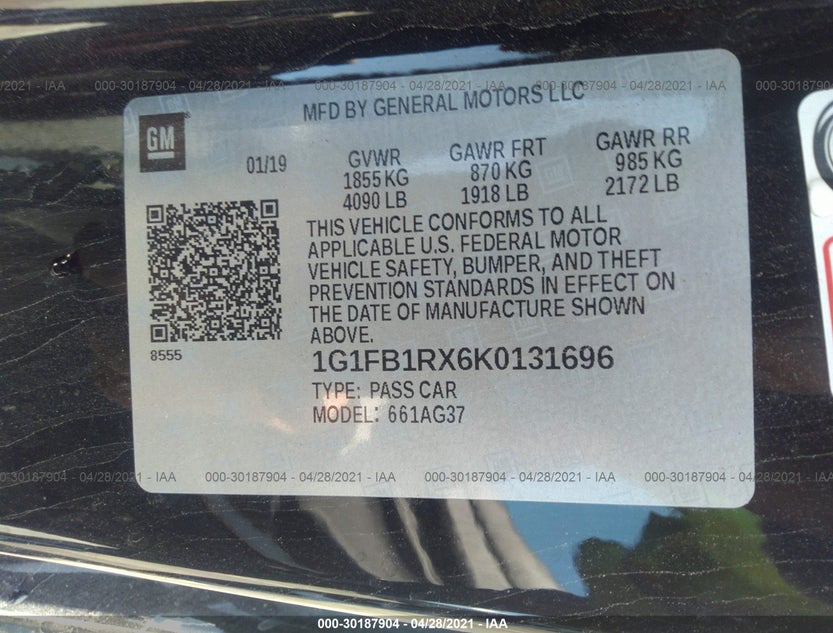 1G1FB1RX6K0131696