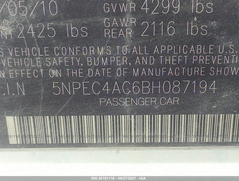 5NPEC4AC6BH087194