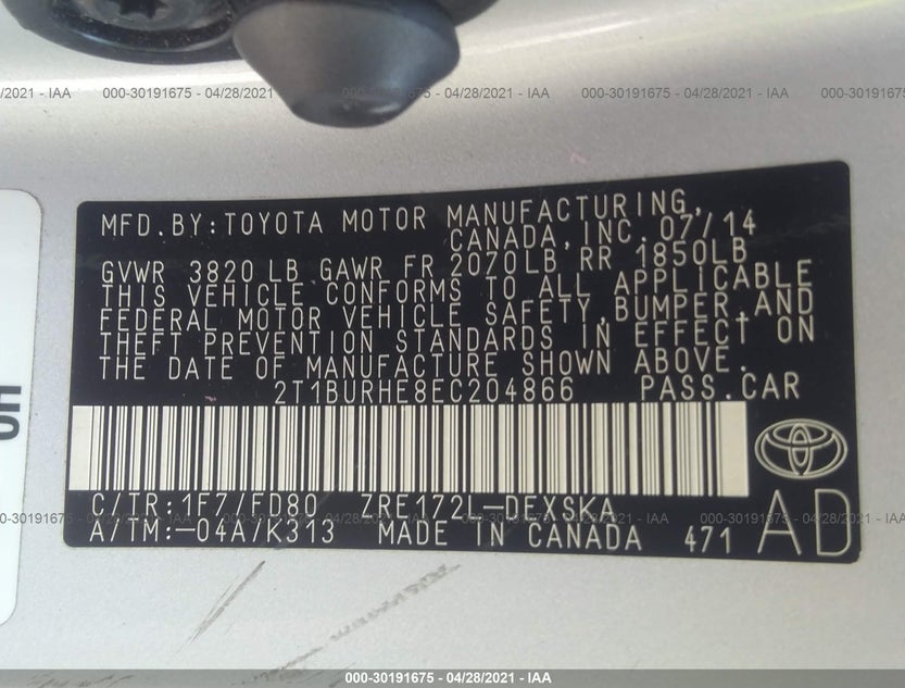 2T1BURHE8EC204866