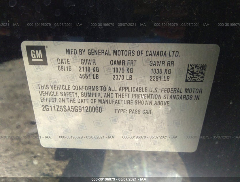 2G11Z5SA5G9120060