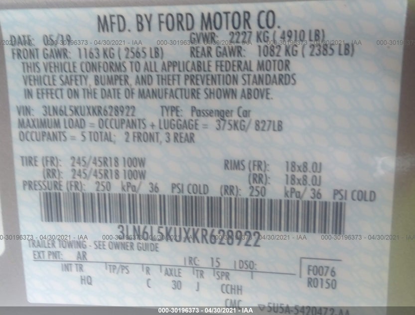 3LN6L5KUXKR628922