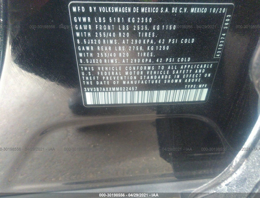 3VV3B7AXXMM022457