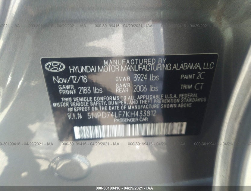 5NPD74LF7KH433812