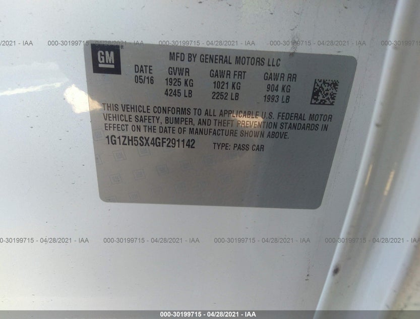 1G1ZH5SX4GF291142