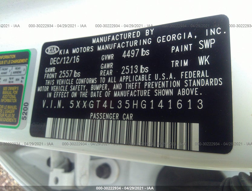 5XXGT4L35HG141613