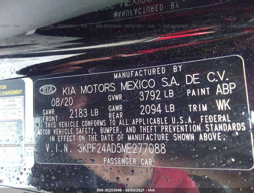 3KPF24AD5ME277088