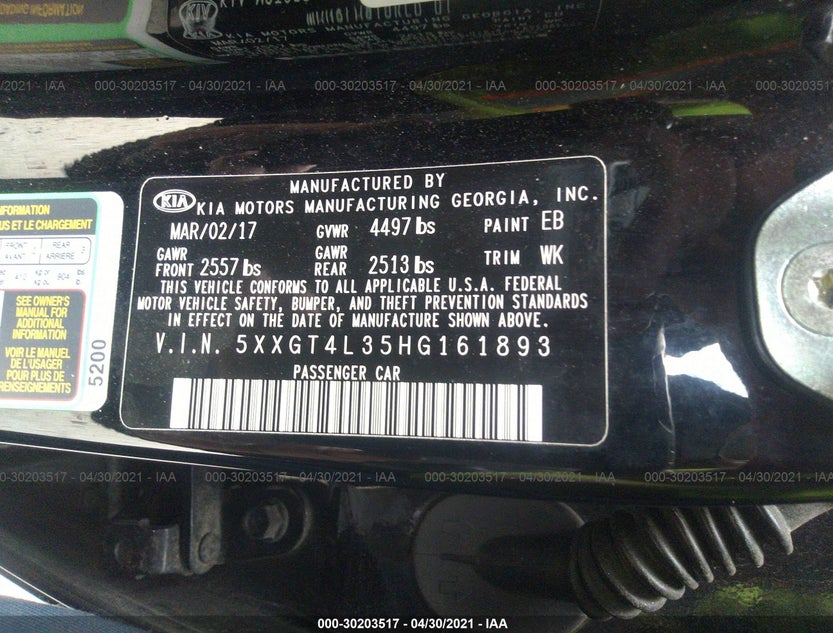 5XXGT4L35HG161893