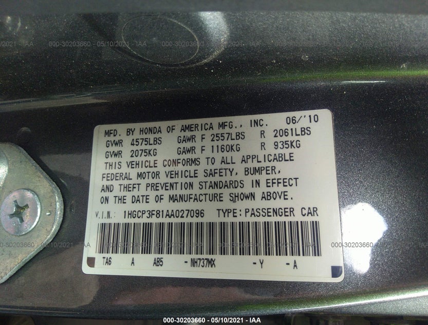 1HGCP3F81AA027096