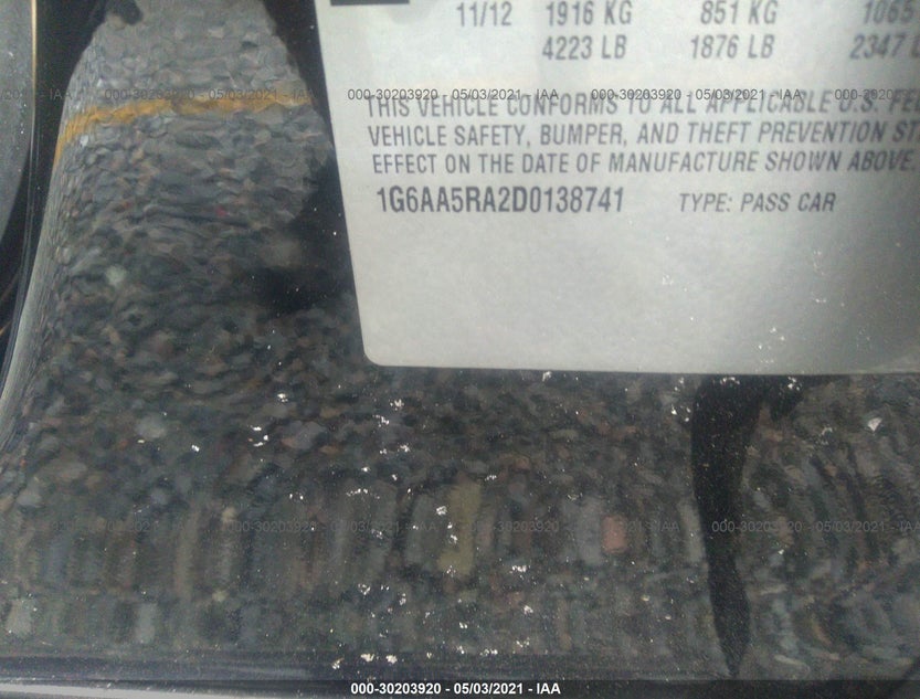 1G6AA5RA2D0138741