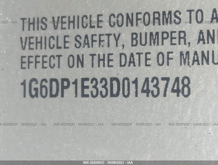1G6DP1E33D0143748
