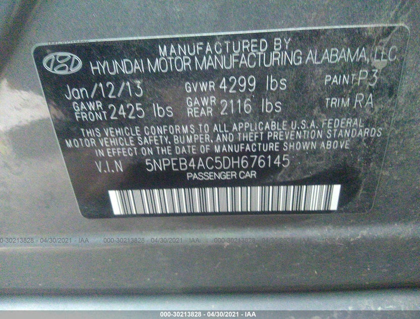 5NPEB4AC5DH676145
