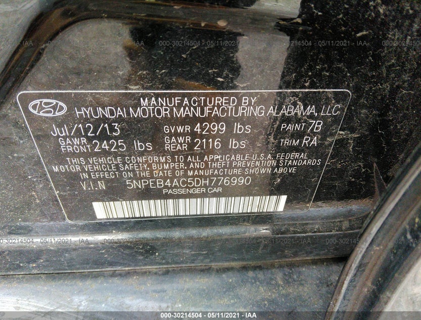 5NPEB4AC5DH776990