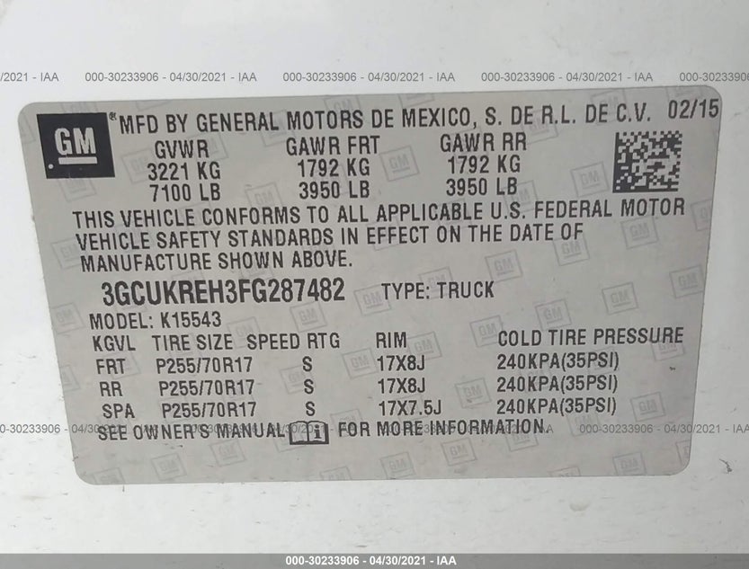3GCUKREH3FG287482