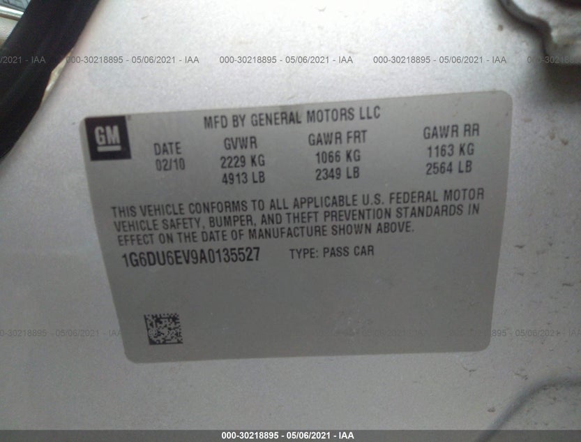1G6DU6EV9A0135527